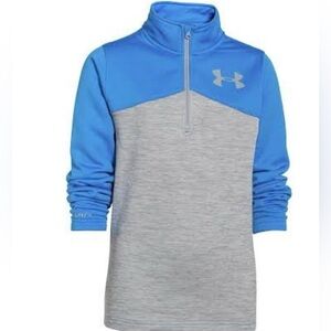 Boys Under Armour Pull Over Youth XL Aqua Blue  & Gray